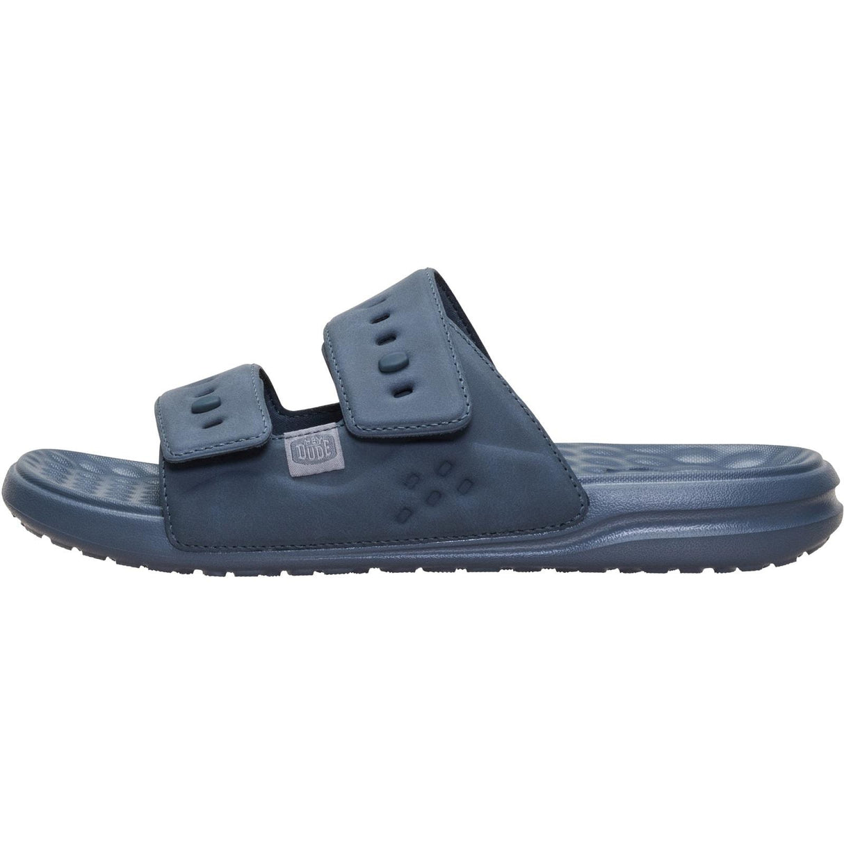 HEYDUDE Mens Wave 2 Strap Slide Turbulence Grey