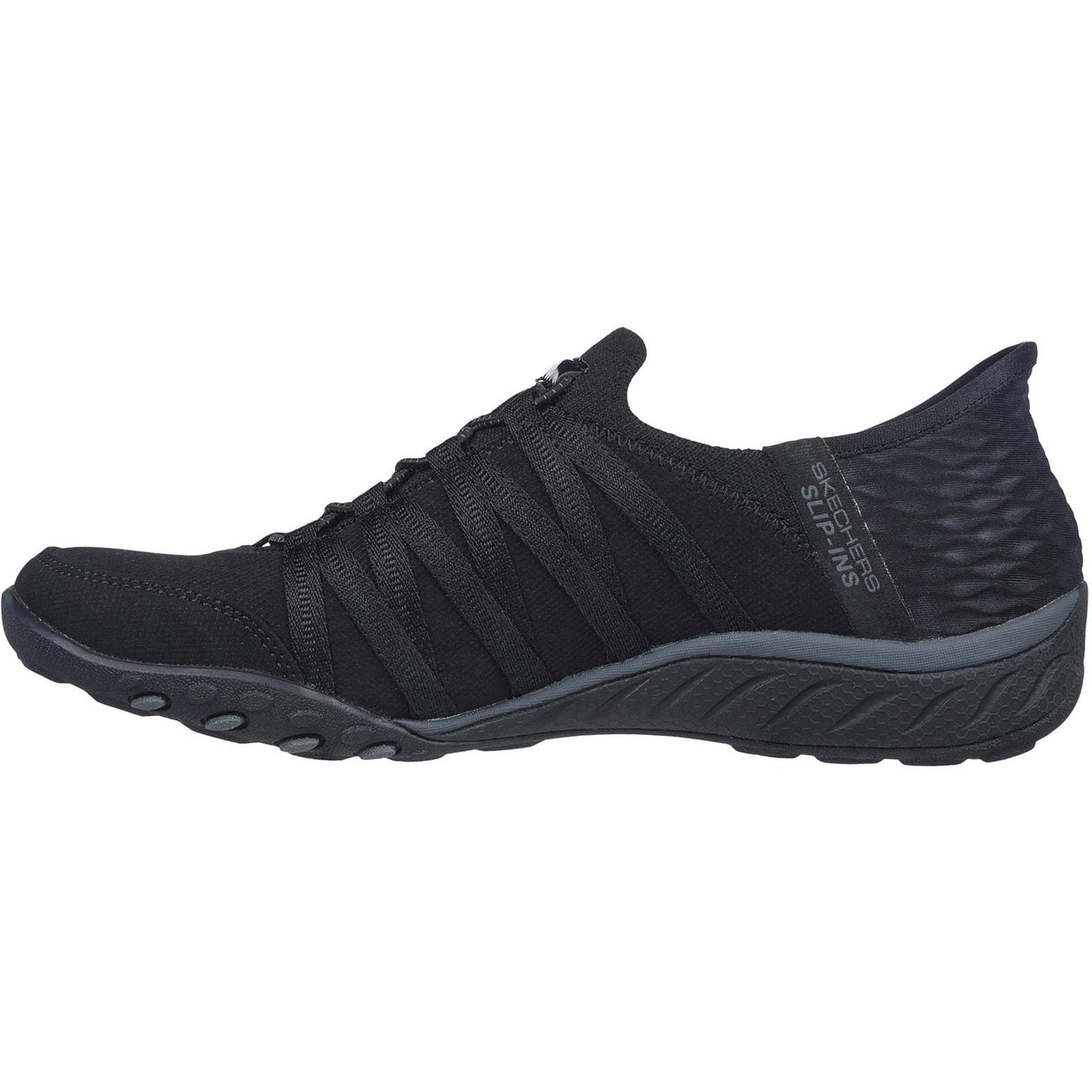 Skechers Womens Breathe-Easy - Roll-With-Me Shoe Black