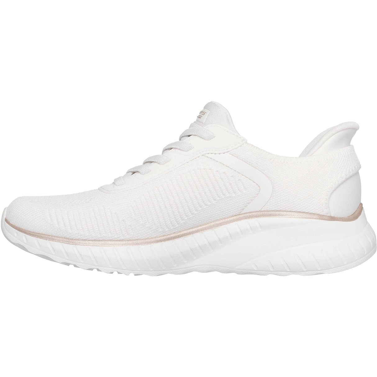Skechers Womens BOBS Sport Squad Chaos Shoe White/Gold