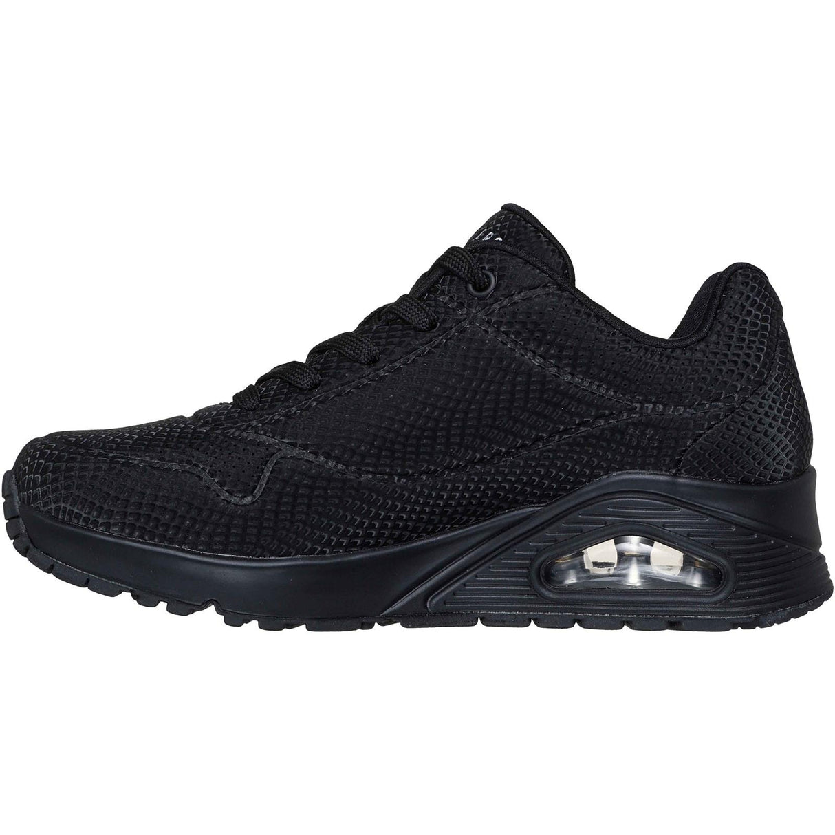Skechers Womens UNO - Shiny Scale Trainers Black