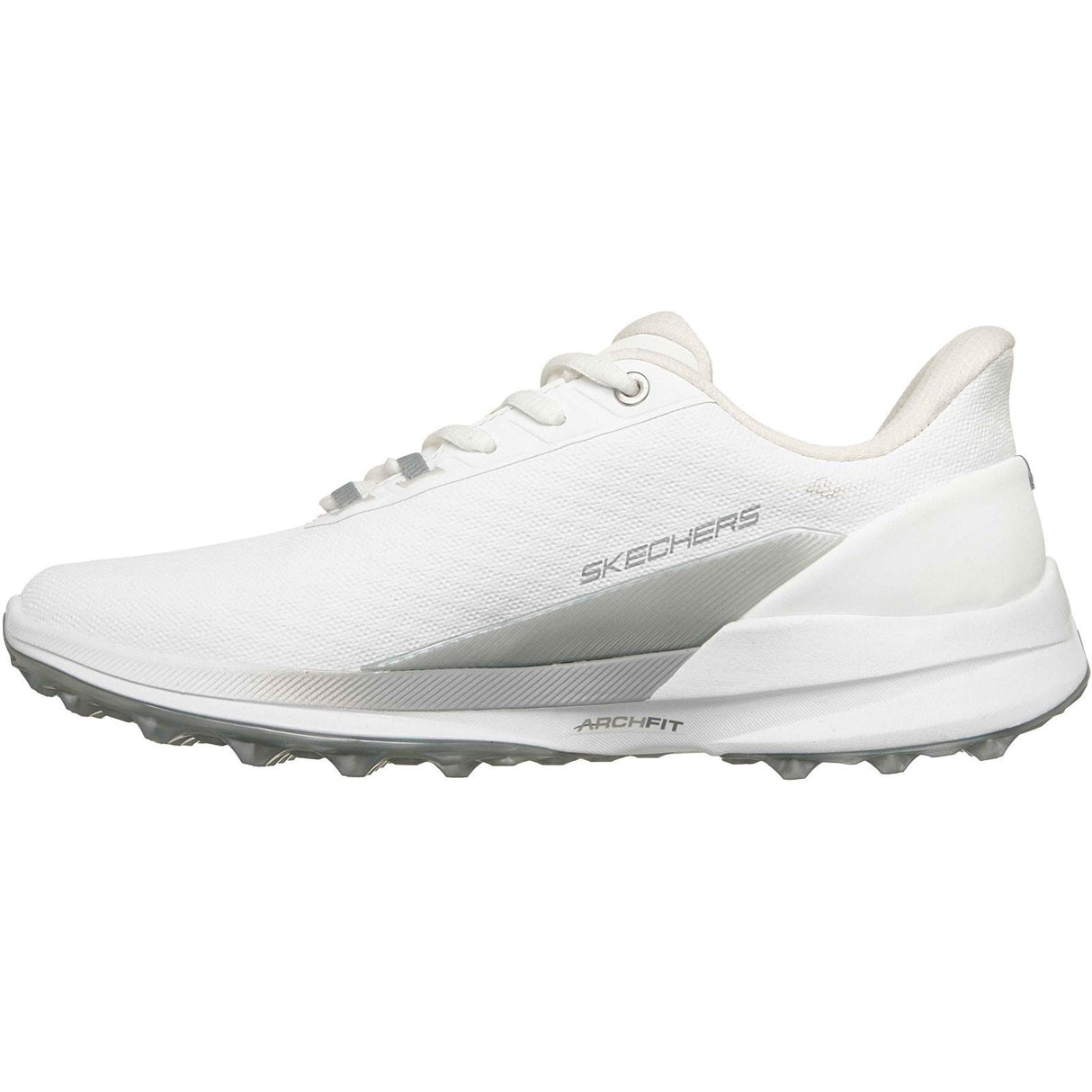 Skechers Womens Skechers Pure Slip Ins Golf Shoes White/Silver