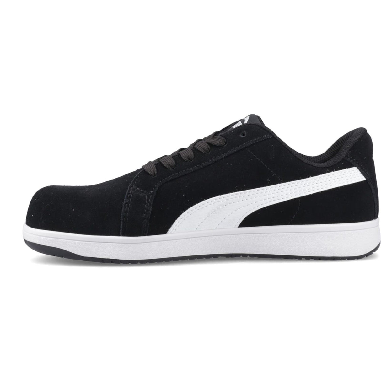 Puma Safety Mens Iconic Low Suede Safety Shoe Black/White