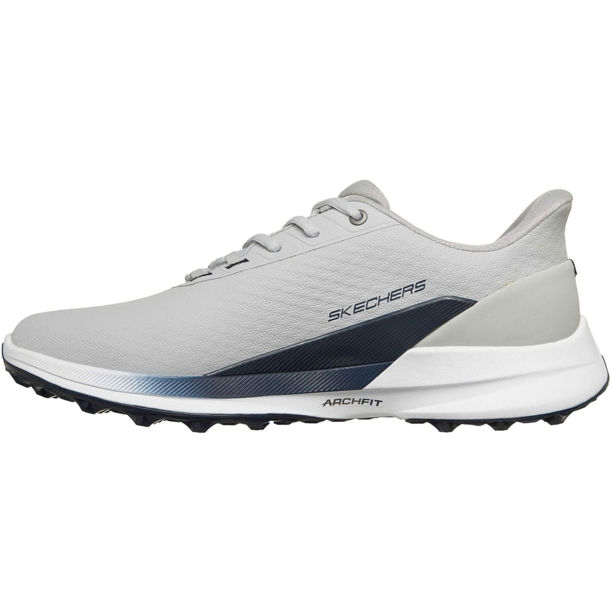 Skechers Mens Skechers Pure Slip Ins Golf Shoes Grey/Navy