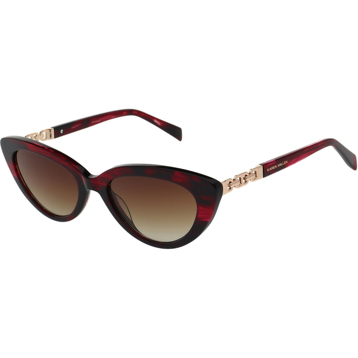 Karen Millen Unisex KM506822053 Sunglasses Red Horn