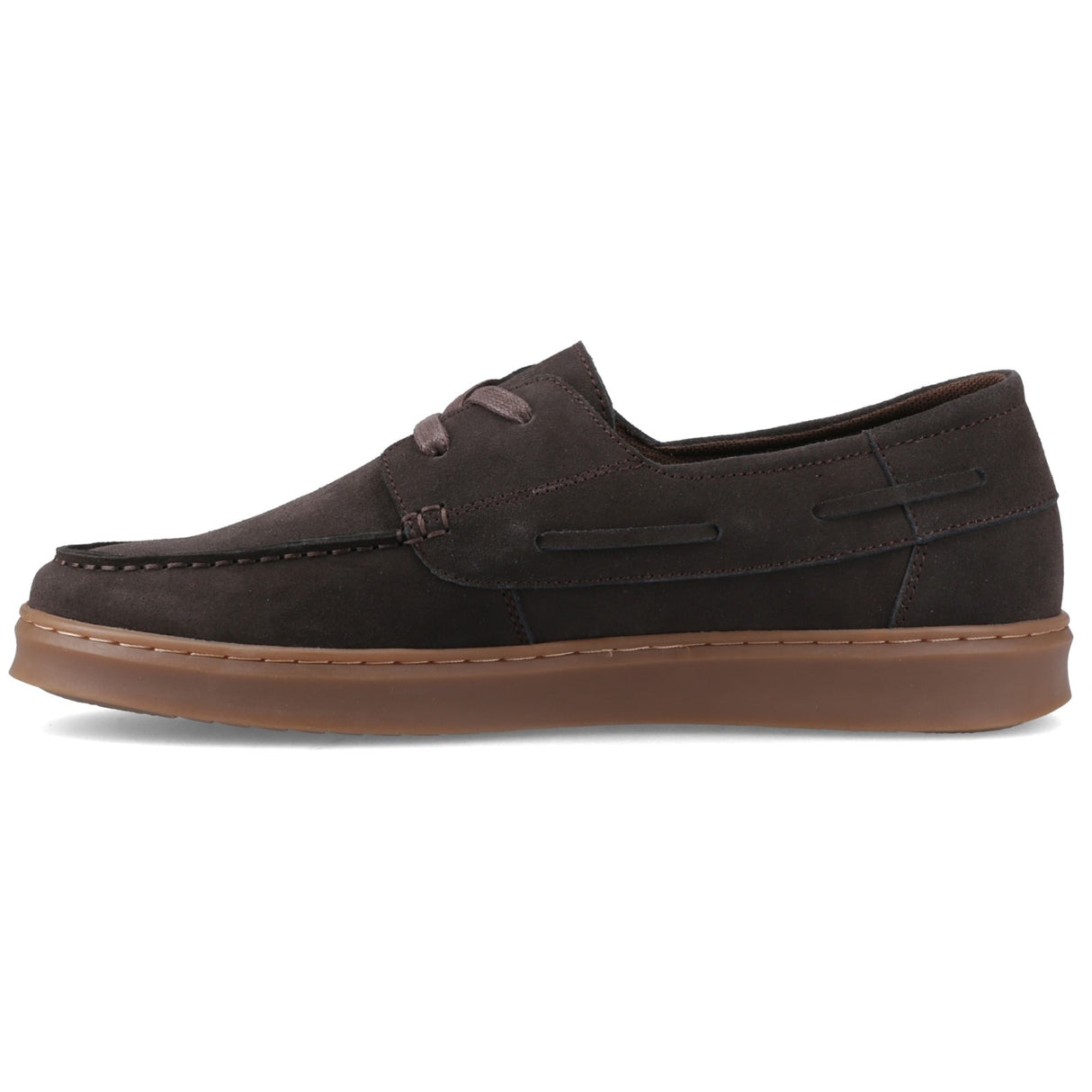 Hush Puppies Mens Madden Boat Shoe Chocolate