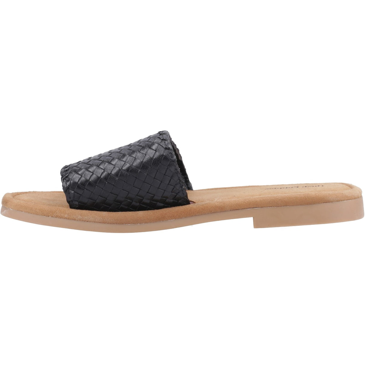 Hush Puppies Womens Hetty Slide Wide Fit Black