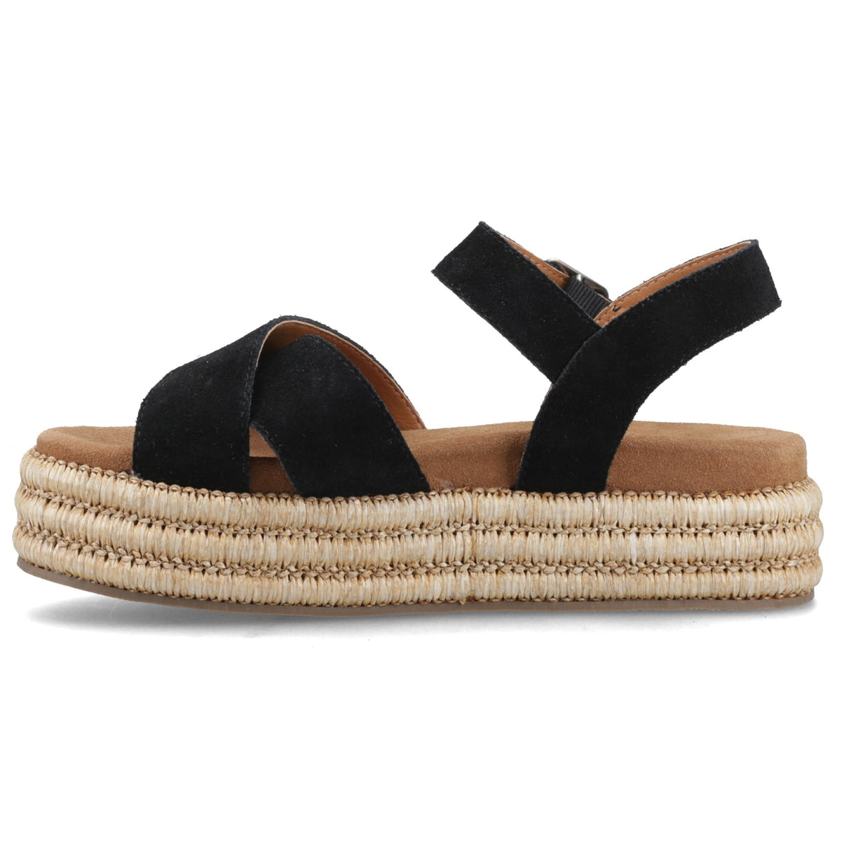 Hush Puppies Womens Rosa Rafia Sandal Black