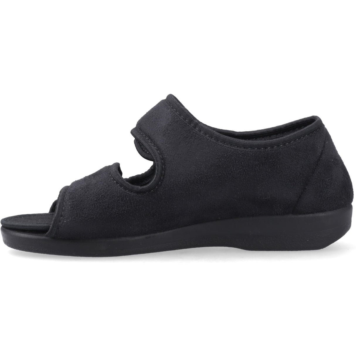 GBS Med Unisex Med Brompton Touch Fastening Slipper Black