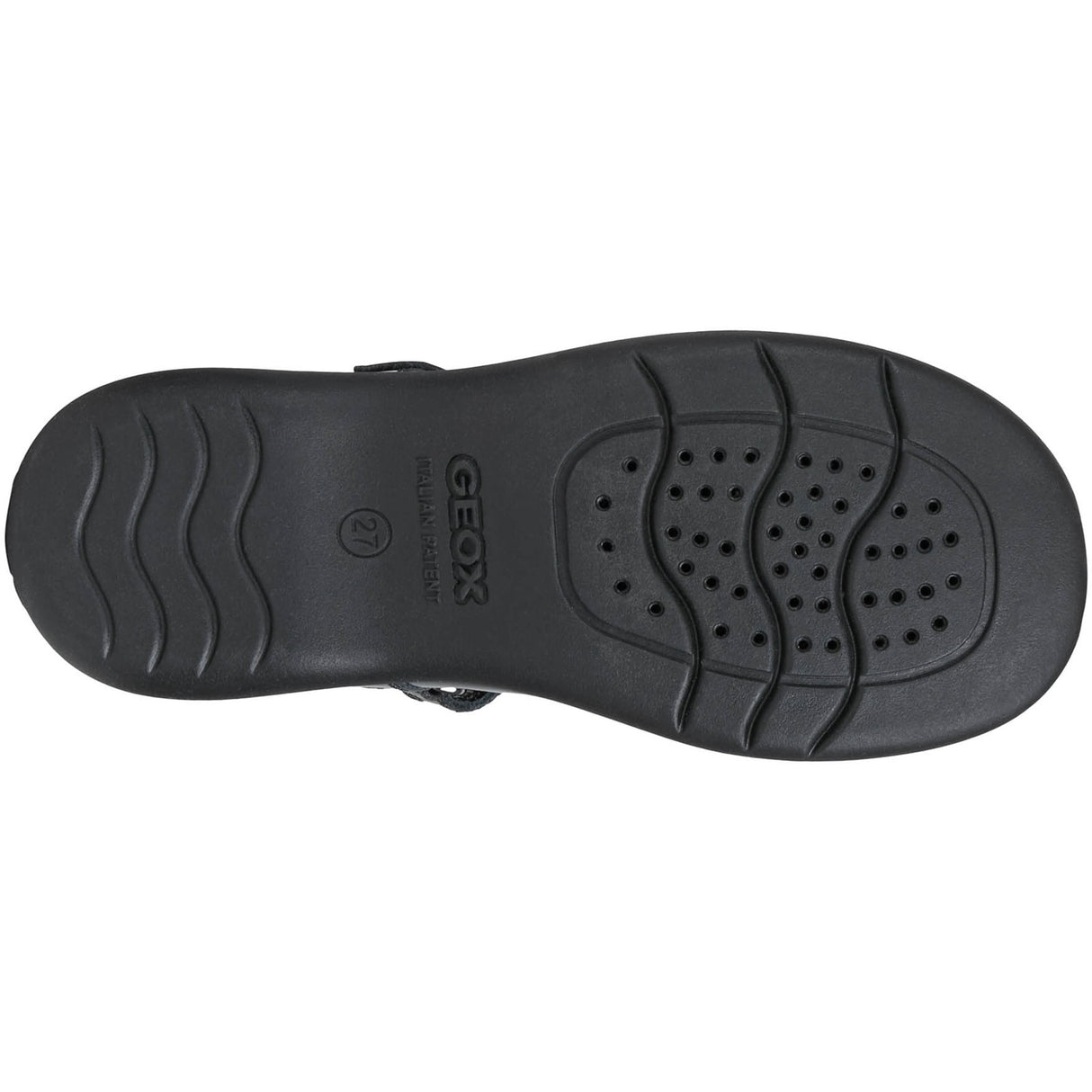 Geox Junior Girls Naimara Girl Ballerina Black Patent