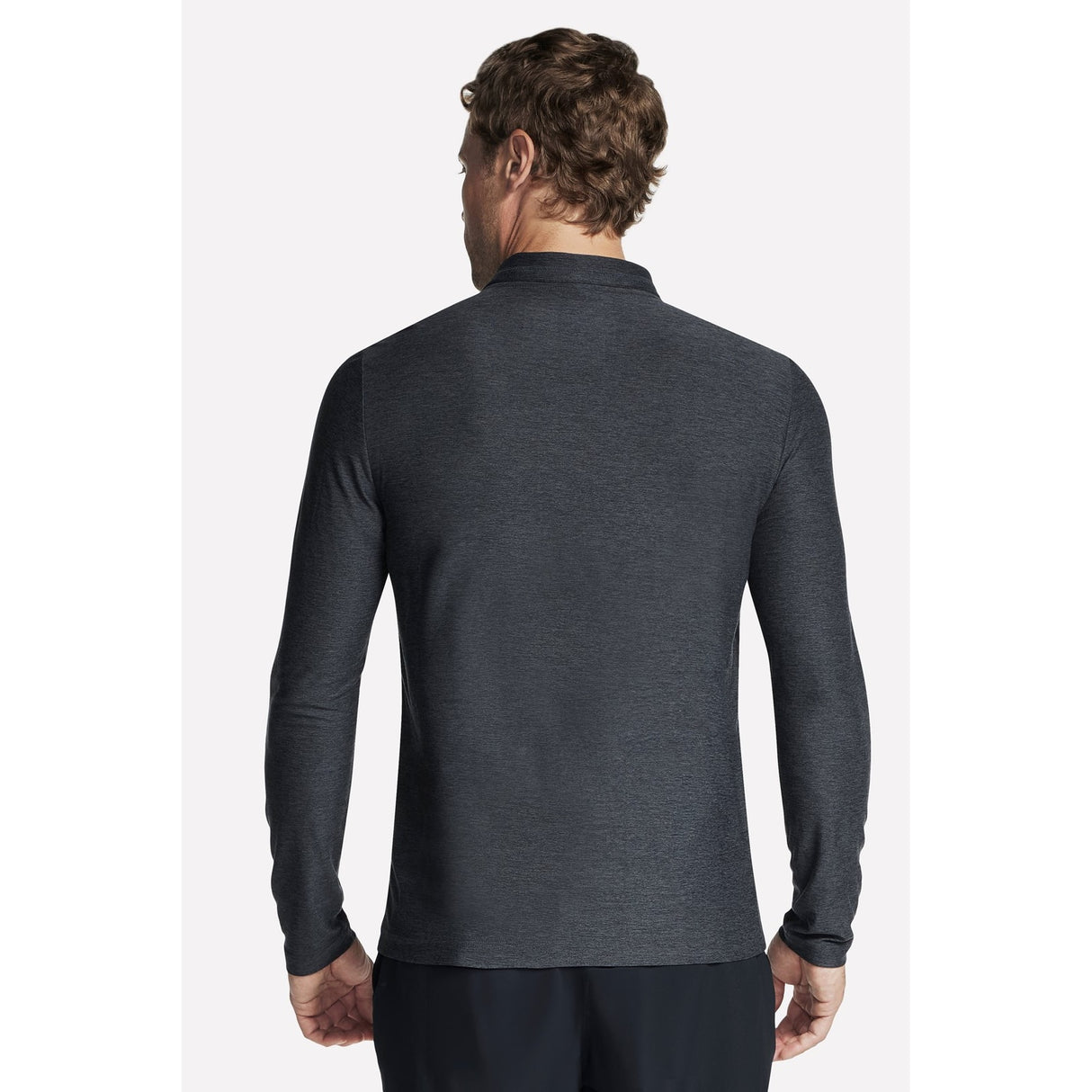 Skechers Mens GO DRI All Day 1/4 Zip Pullover Black/Charcoal