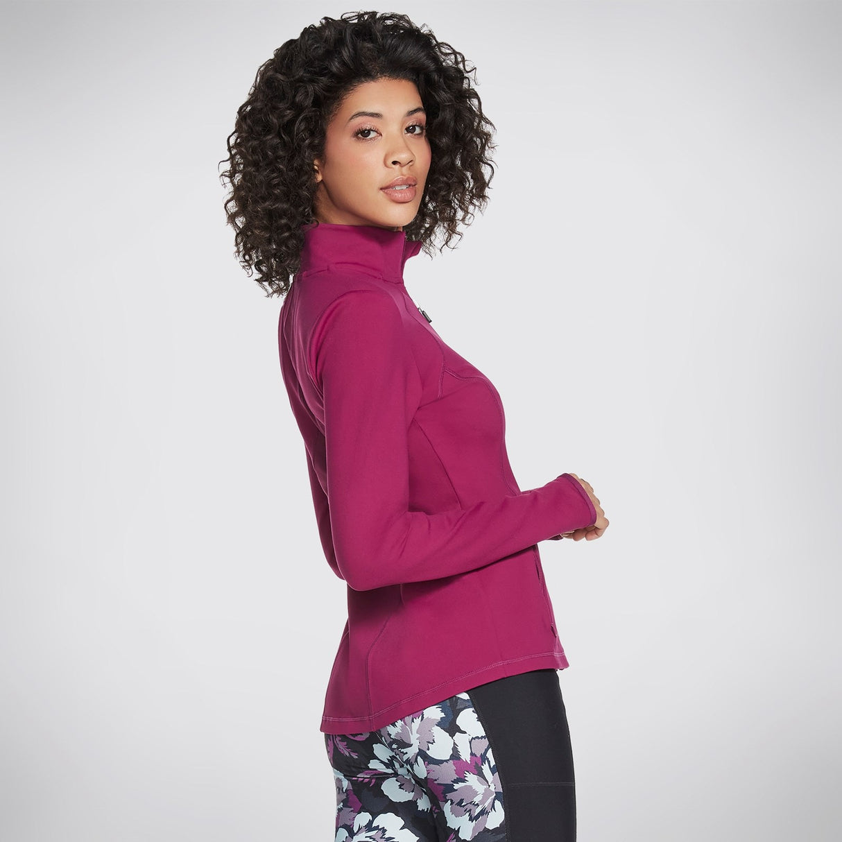 Skechers Womens GOWALK Wear Mesh Jacket Magenta