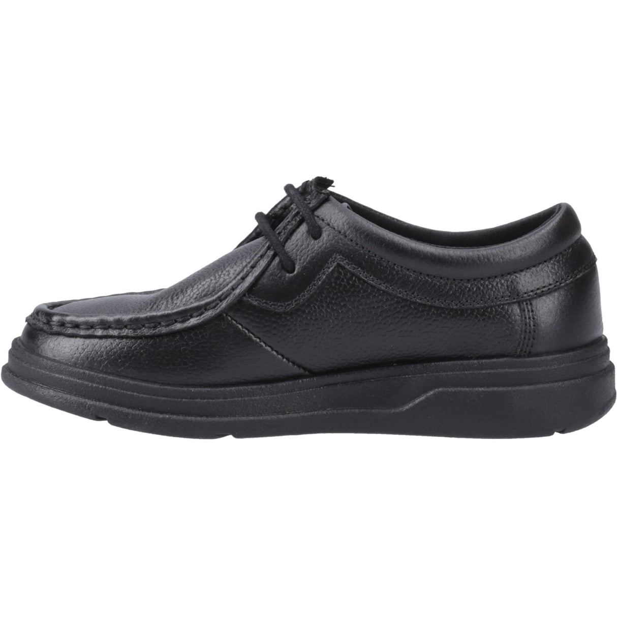 Hush Puppies Junior Boys Ronan Mocc Toe Jnr Black