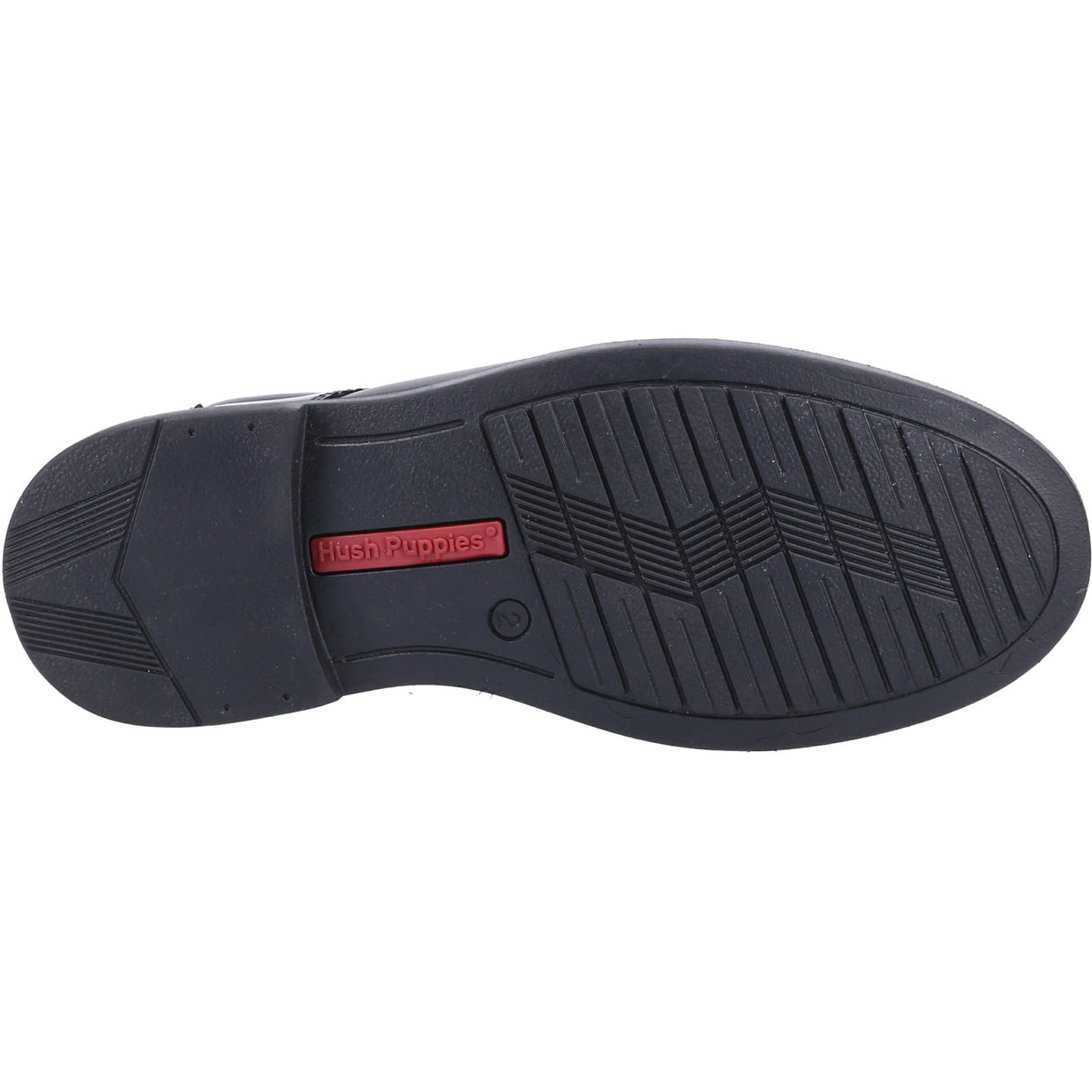 Hush Puppies Mens Tim Senior School Shoe Black