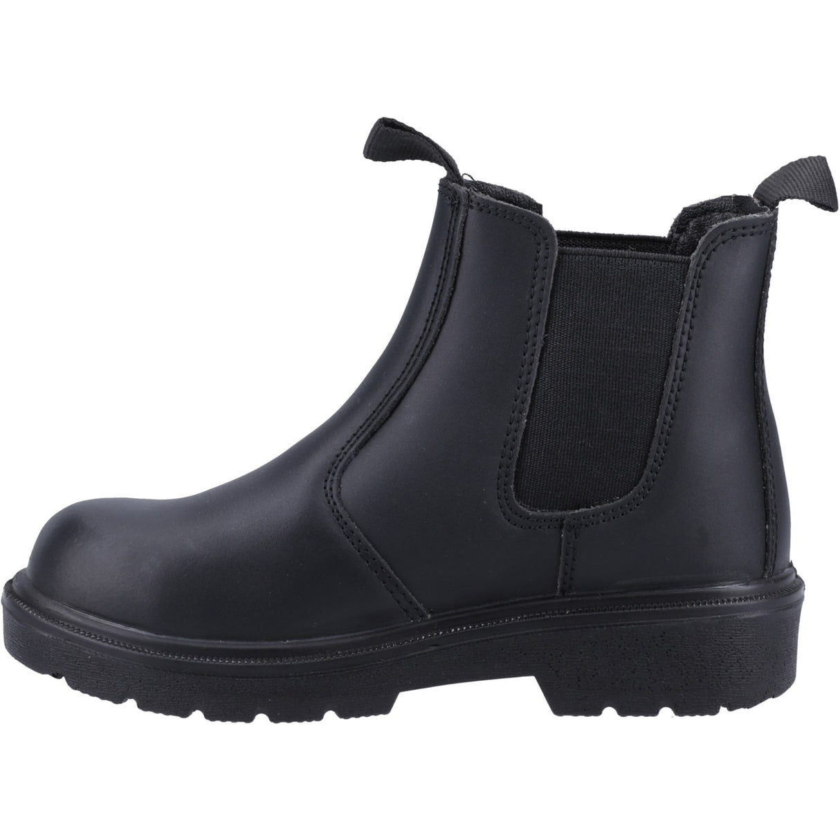 Amblers Safety Unisex FS116 Hardwearing Pull on Safety Dealer Boot Black
