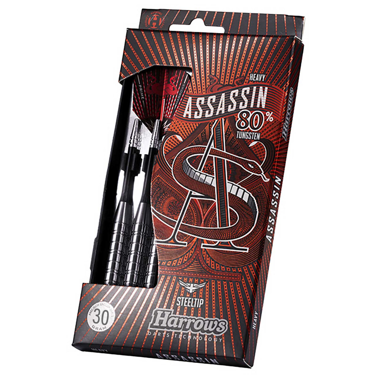 Harrows Assassin 80% Tungsten Steeltip Darts - 30g