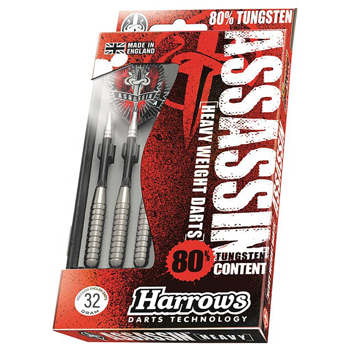 Harrows Assassin 80% Tungsten Steeltip Darts - 32g