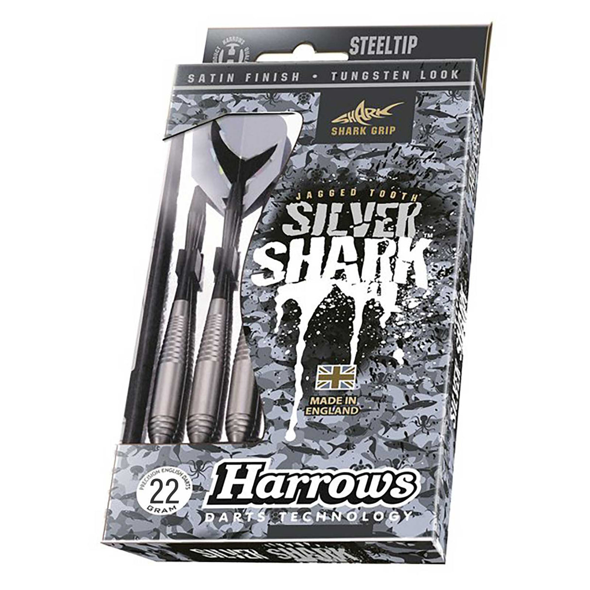 Harrows Silver Shark Steeltip Darts - 22g