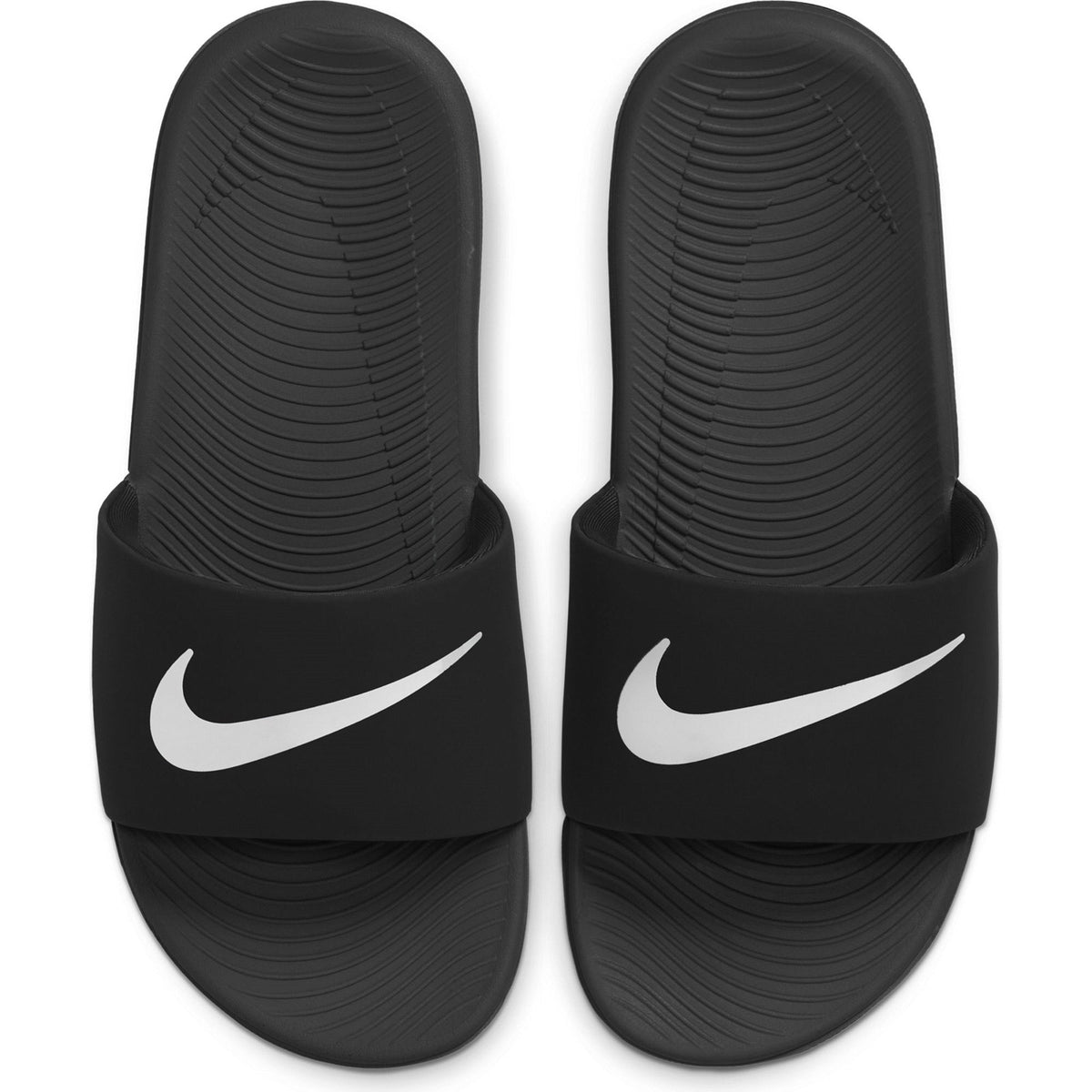 Nike Kawa Kids Slides Black/White