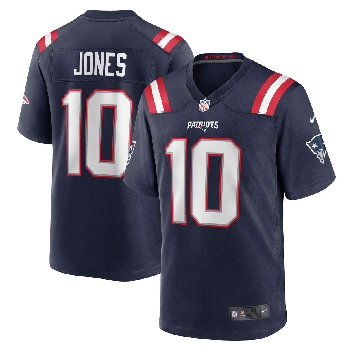 Nike New England Patriots Jones 10 Home Game Jersey