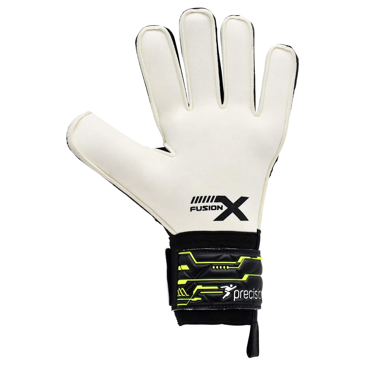 Precision Fusion X Flat Cut Finger Protect Kids Goalkeeper Gloves