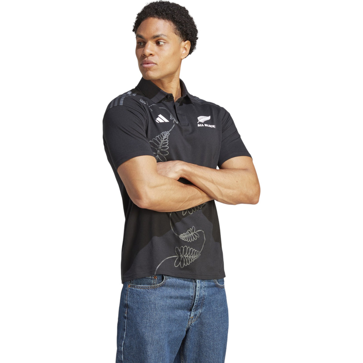 adidas All Blacks Rugby Short Sleeved Training Polo Shirt