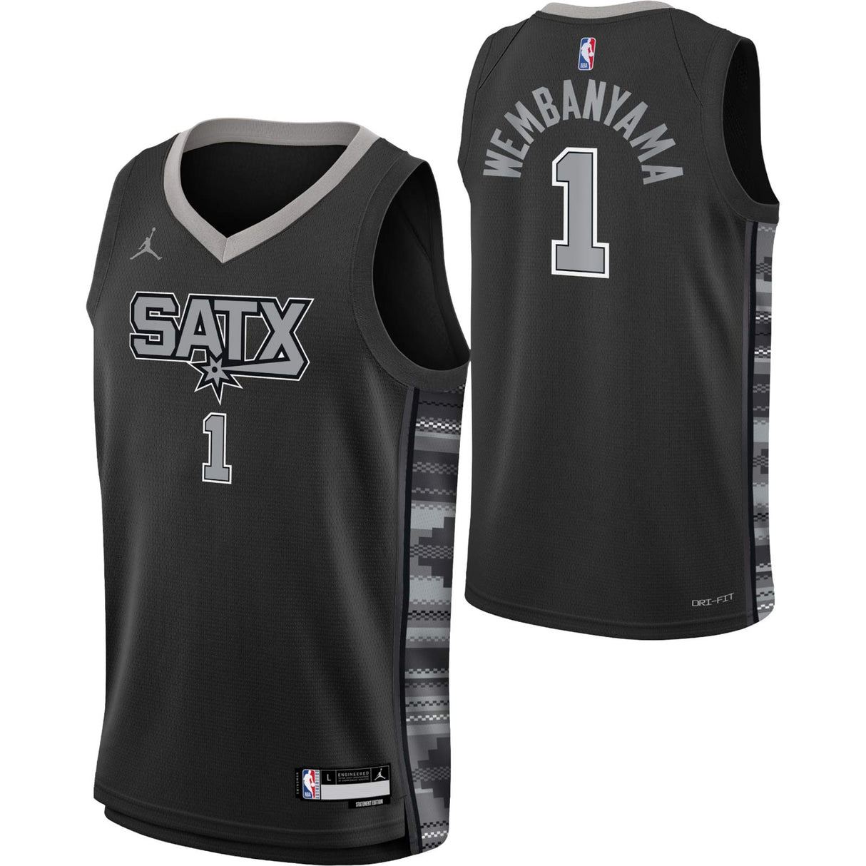 Nike Spurs Wembanyama 1 Association Kids Jersey