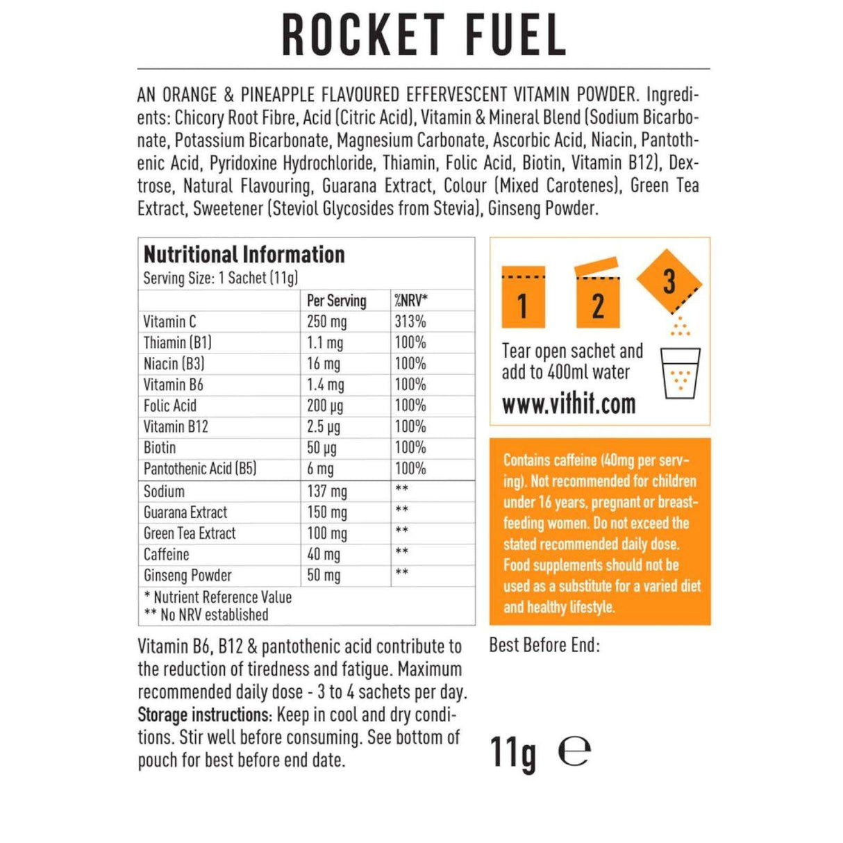 VIT HIT Rocket Fuel Effervescents