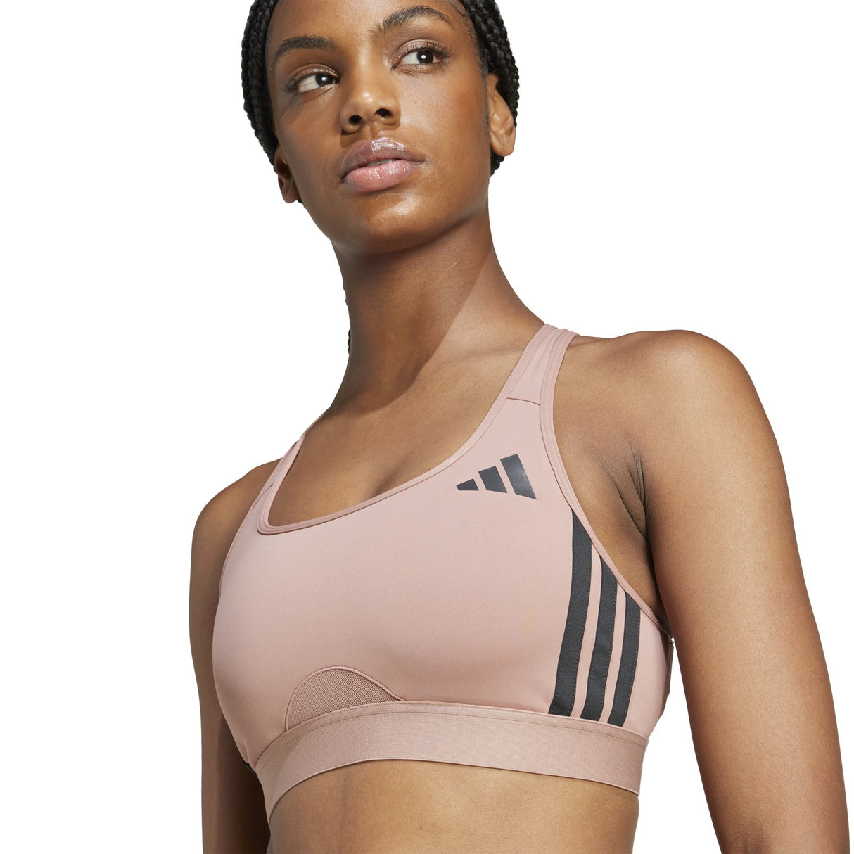 adidas Powerreact Train Medium-Support 3-Stripes Bra