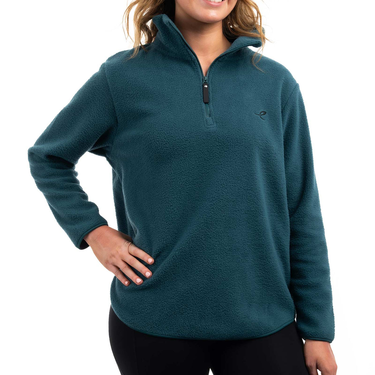 Energetics Amelia Womens Half-Zip Full-Length Fleece Top