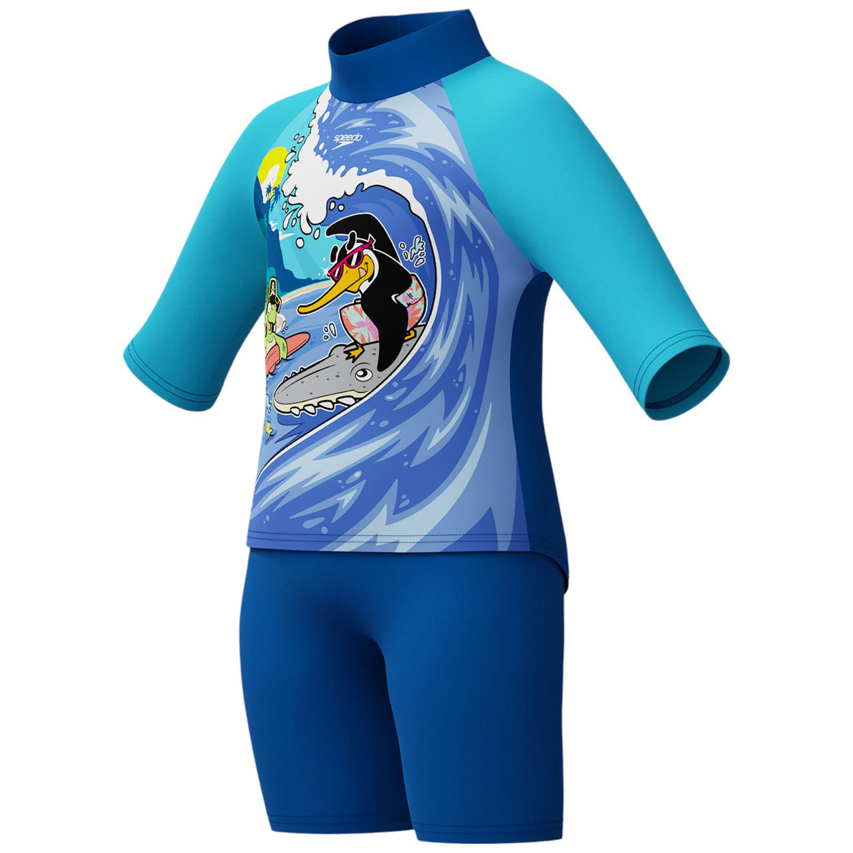 Speedo Boys Learn to Swim Sun Protection Top and Short Set