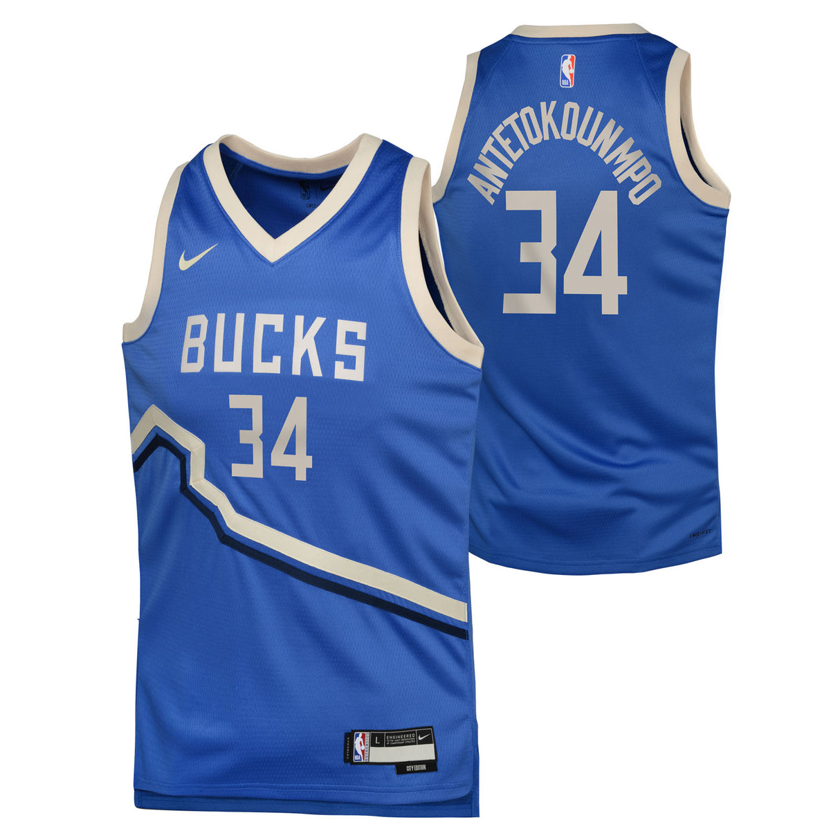 Nike Bucks Gannis 34 Kids Jersey