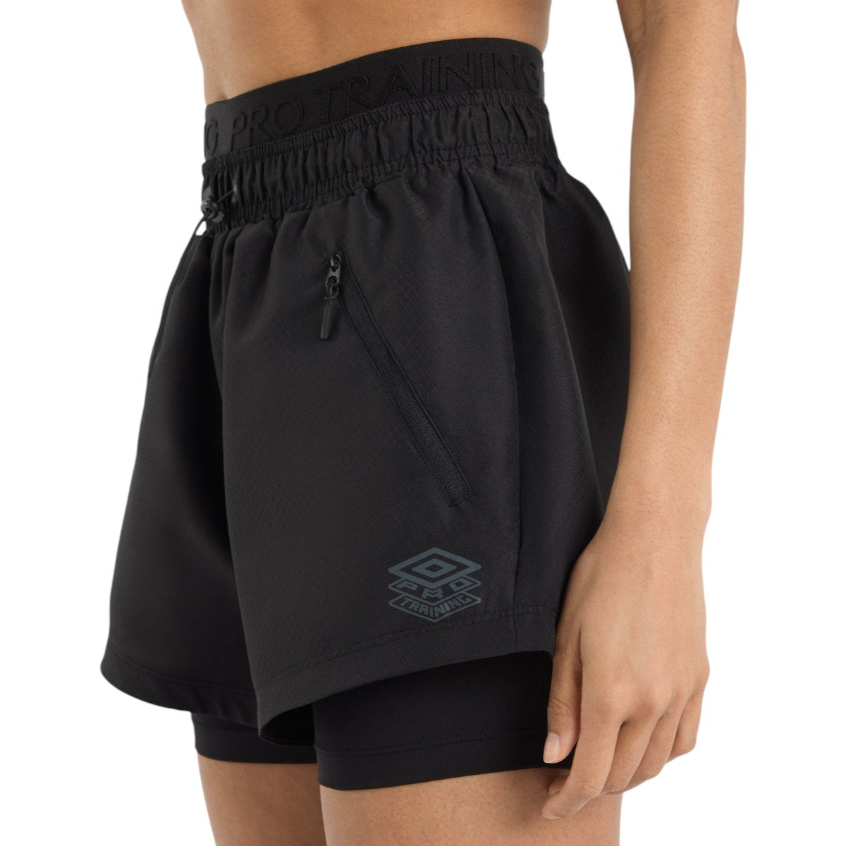 Umbro Pro Training Womens Lightweight Hybrid Workout Short