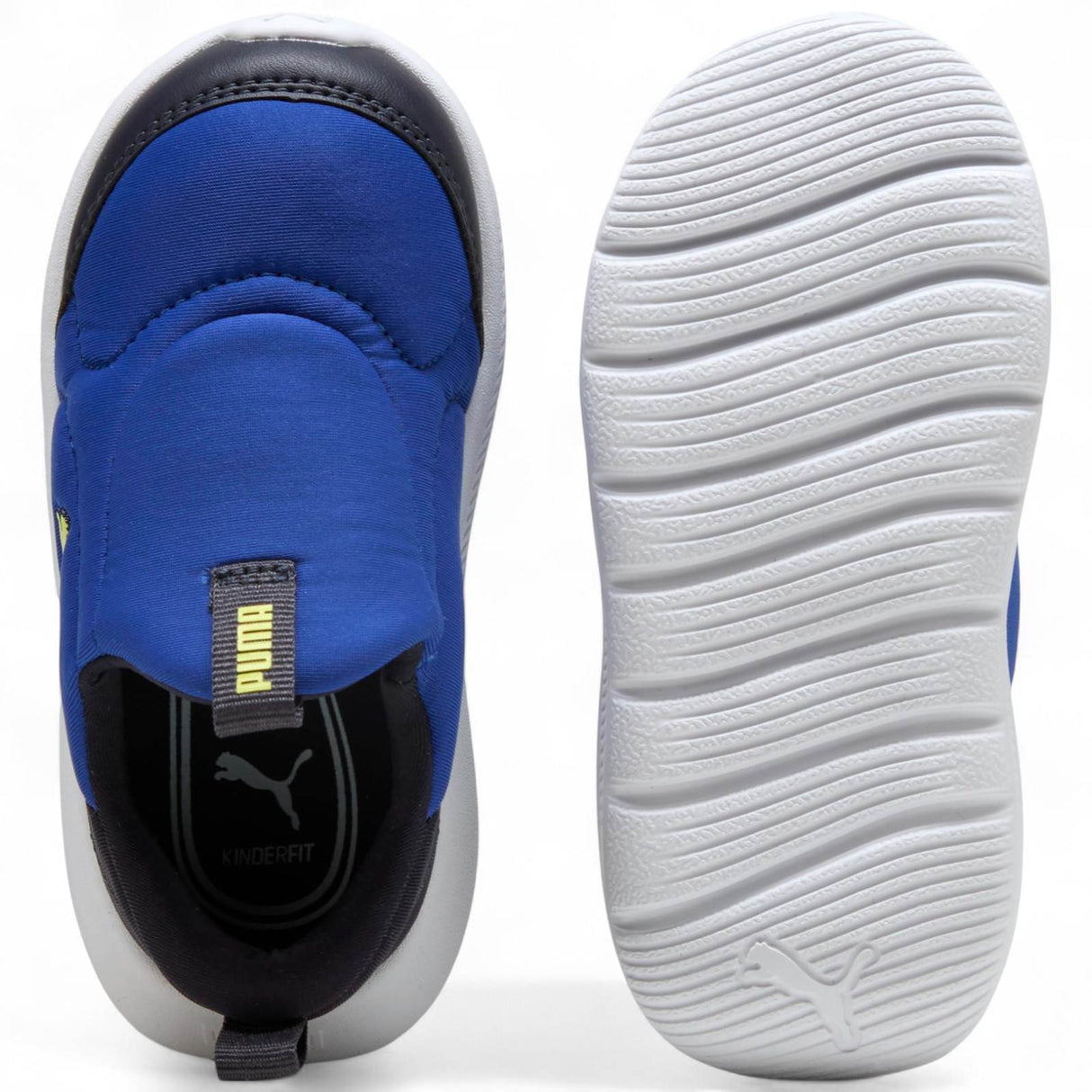 Puma Fun Racer 2 Sliptech Low-Cut Slip On Infant Shoes Blue Top and Sole Full View
