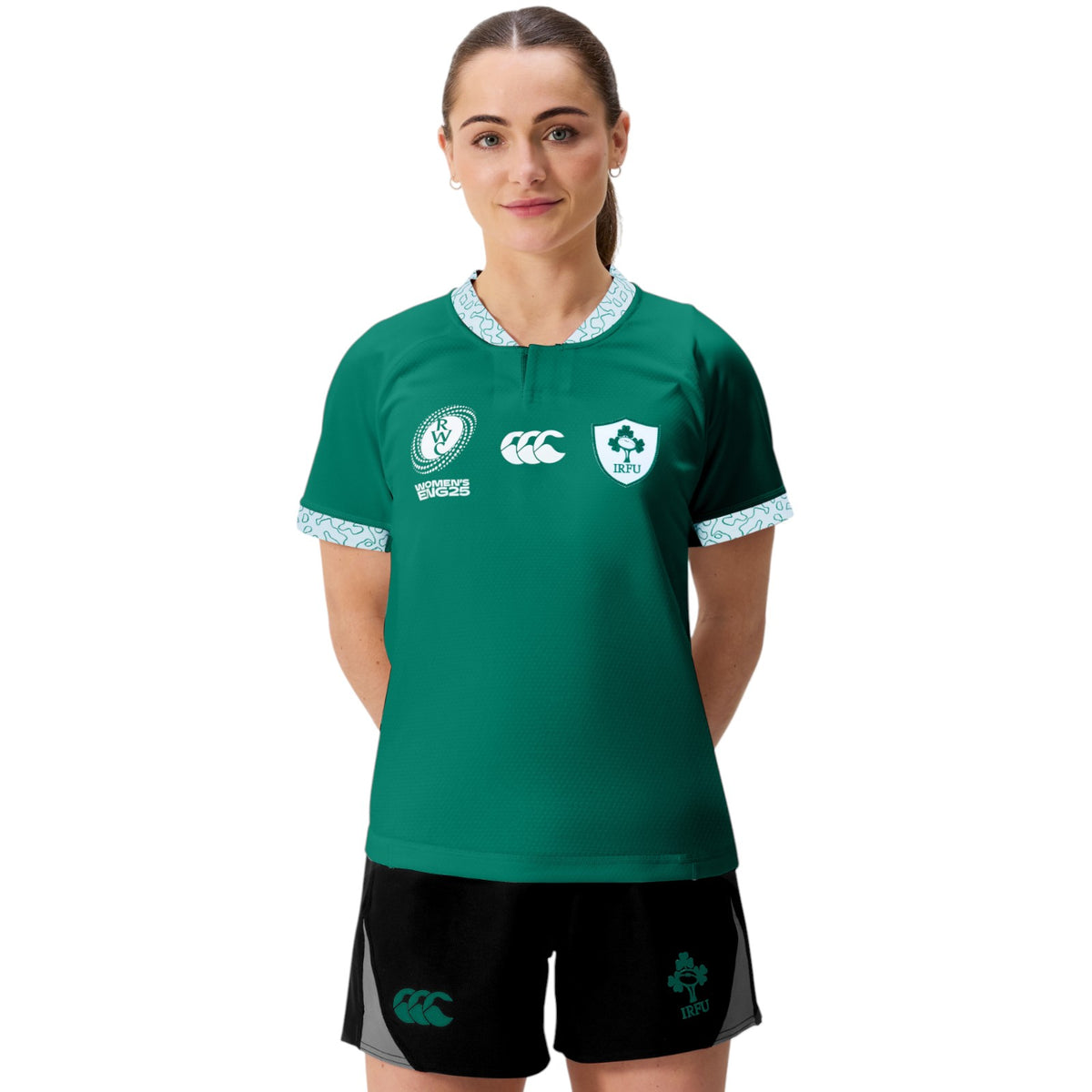 Canterbury IRFU Ireland Rugby WRWC 2025/26 Womens Home Test Jersey