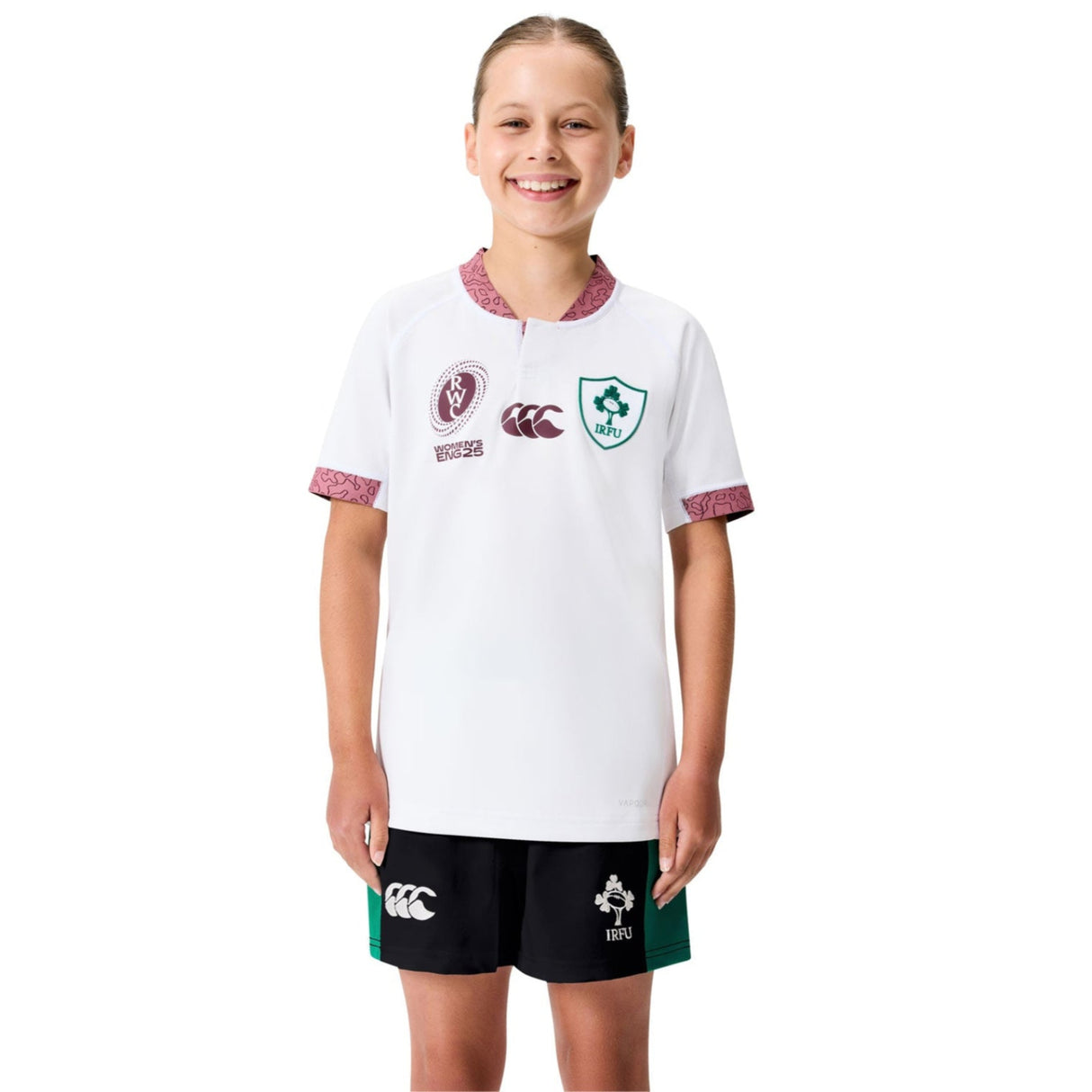 Canterbury IRFU Ireland Rugby WRWC 2025/26 Kids Alternate Pro Jersey