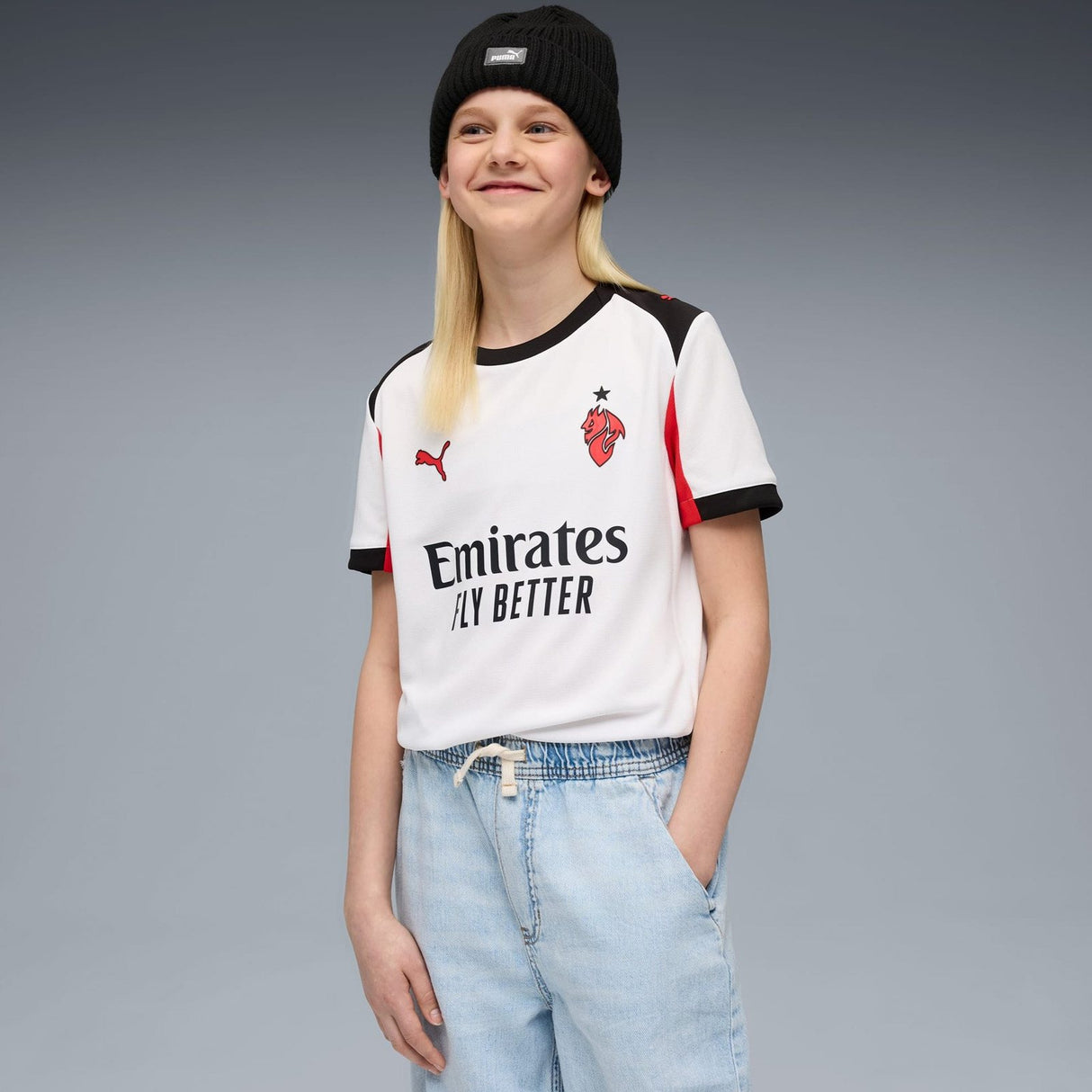 Puma AC Milan Football 2025/26 Adults Short Sleeved Away Jersey