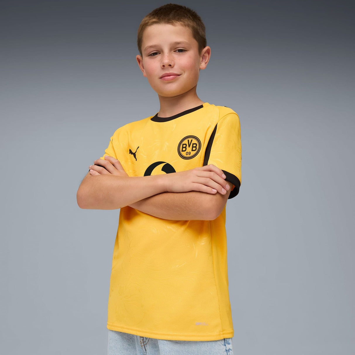Puma BVB 25 Kids Third Jersey Yellow