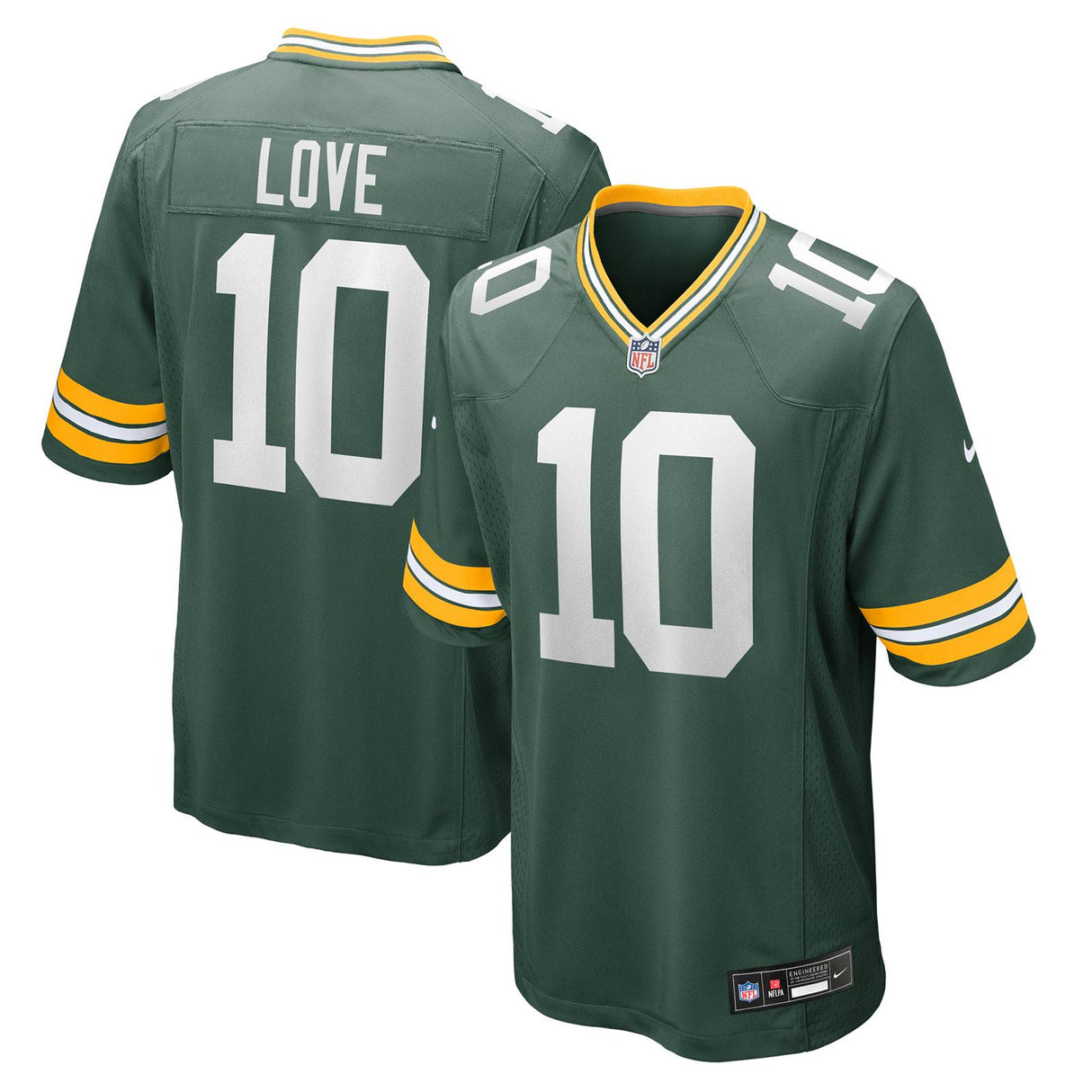 Nike Packers Home Jersey Love 10 Green
