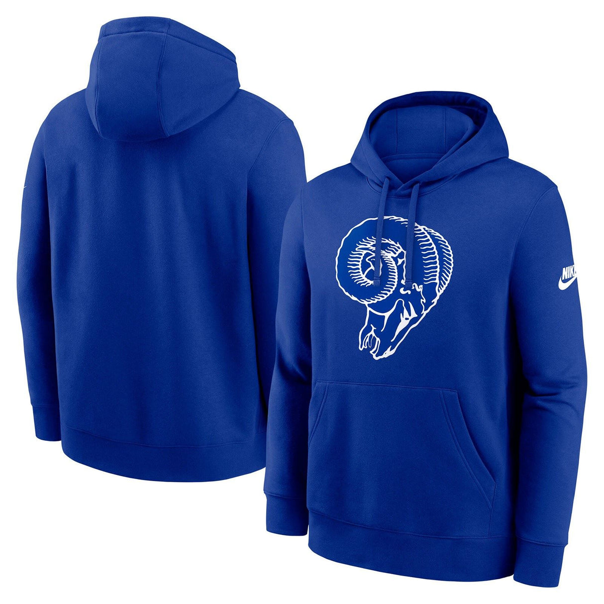Nike Rams Club Logo Hoodie Blue