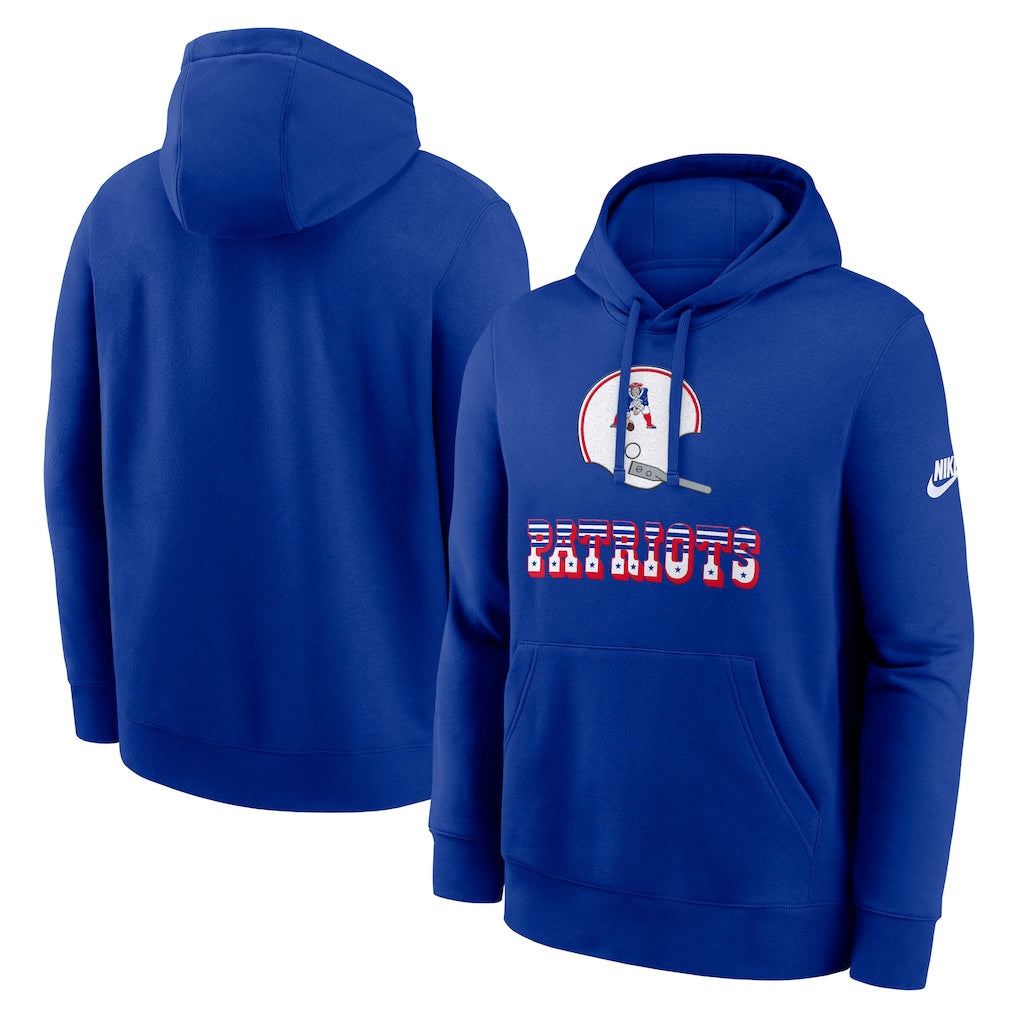Nike Patriots Rewind Club Hoodie Blue