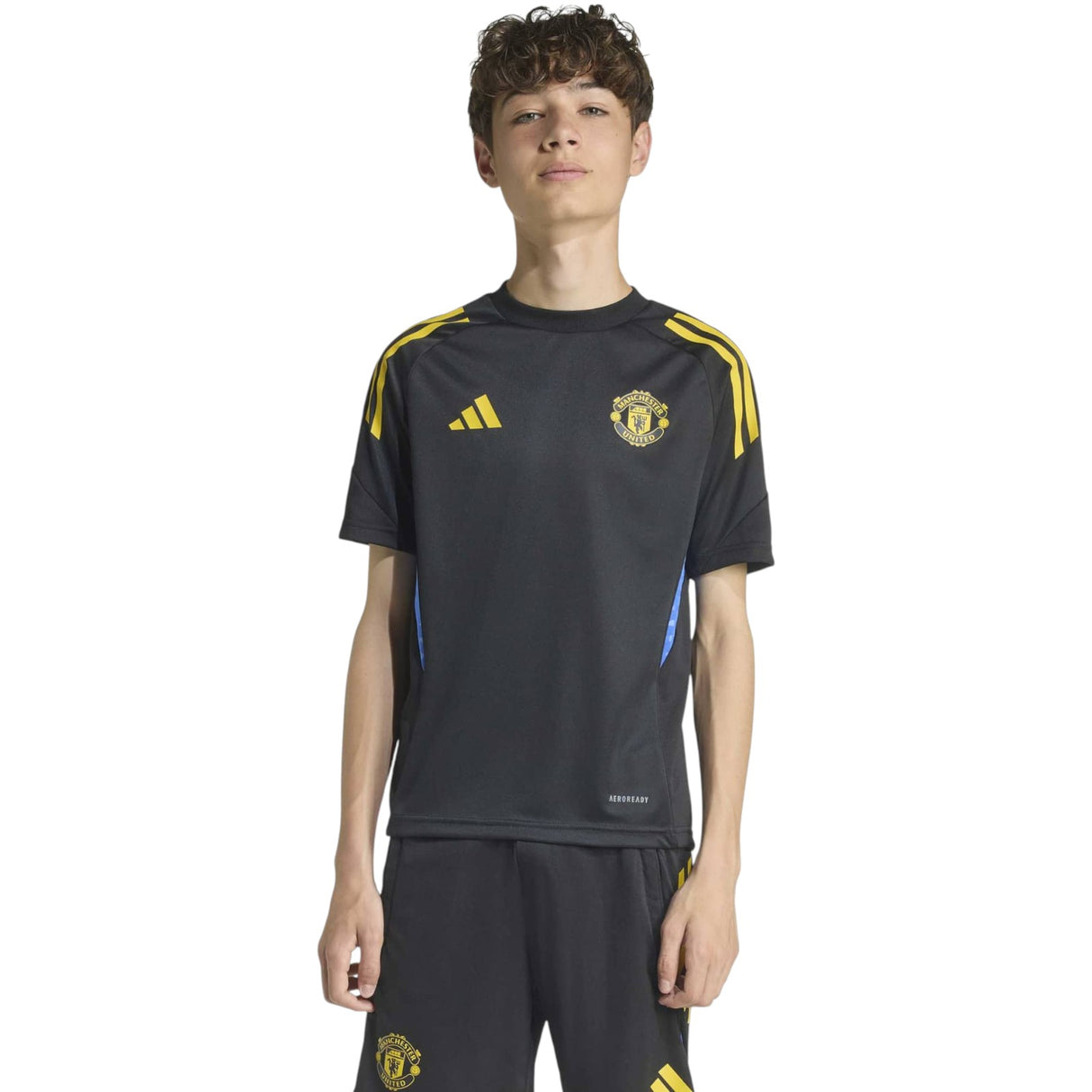 adidas MUFC 25 Kids EU Train Jersey Blk