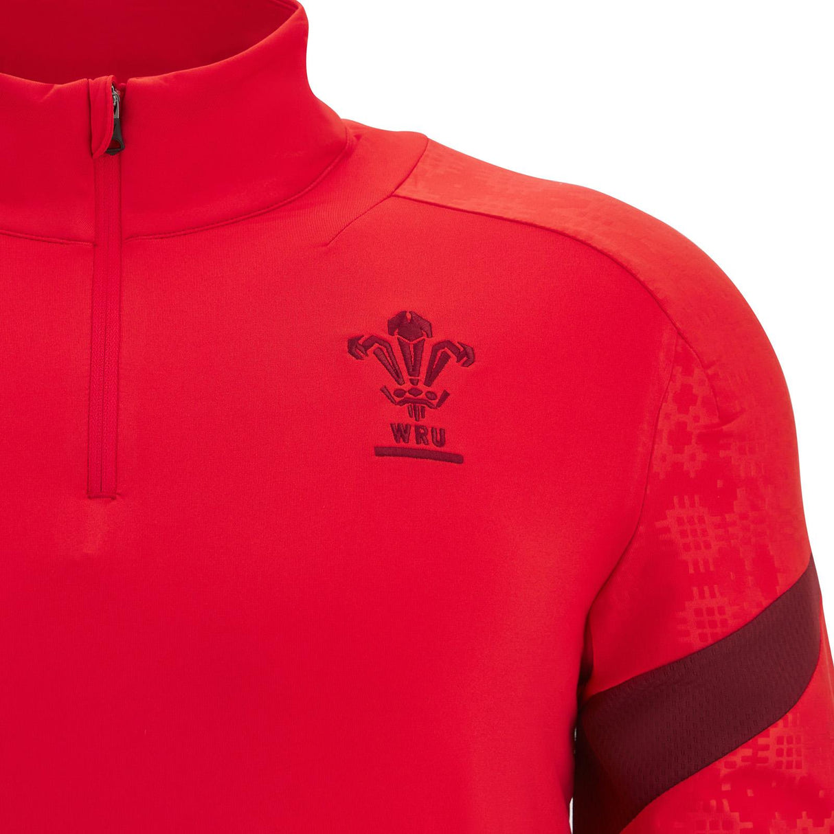 Macron Wales Rugby 2025/26 Half-Zip Mens Training Top