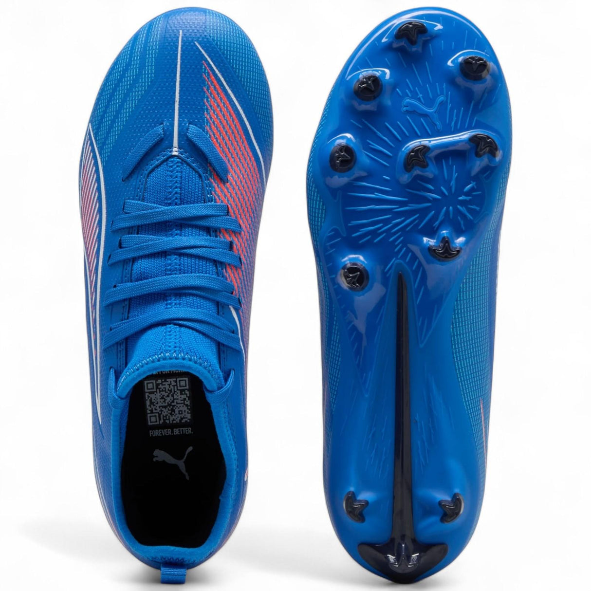 Puma Ultra 6 Match Kids Firm Ground Football Boots Upper and Sole Full View