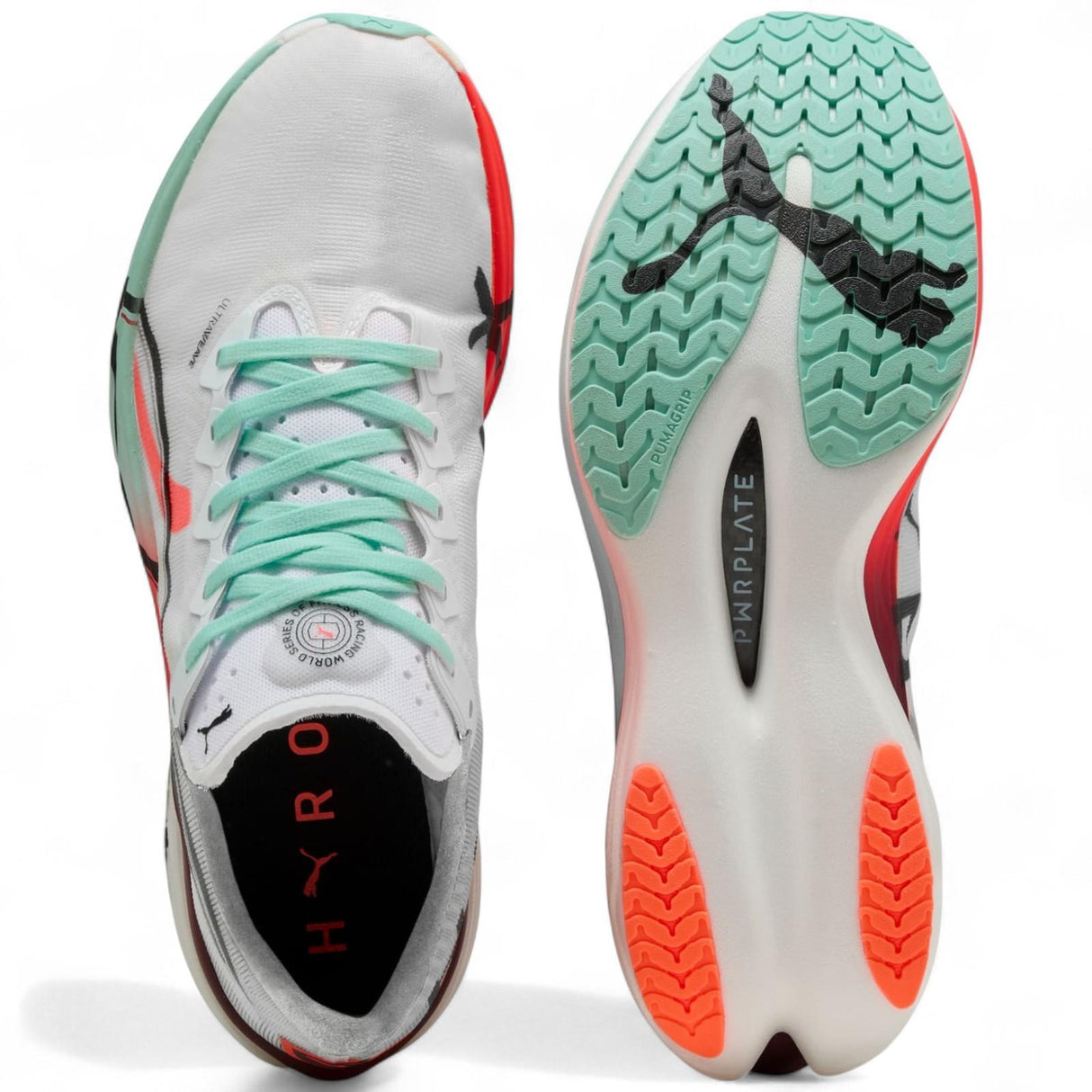 Puma x Hyrox Deviate NITRO Elite 3 Womens Running Shoes Top and Sole Full View