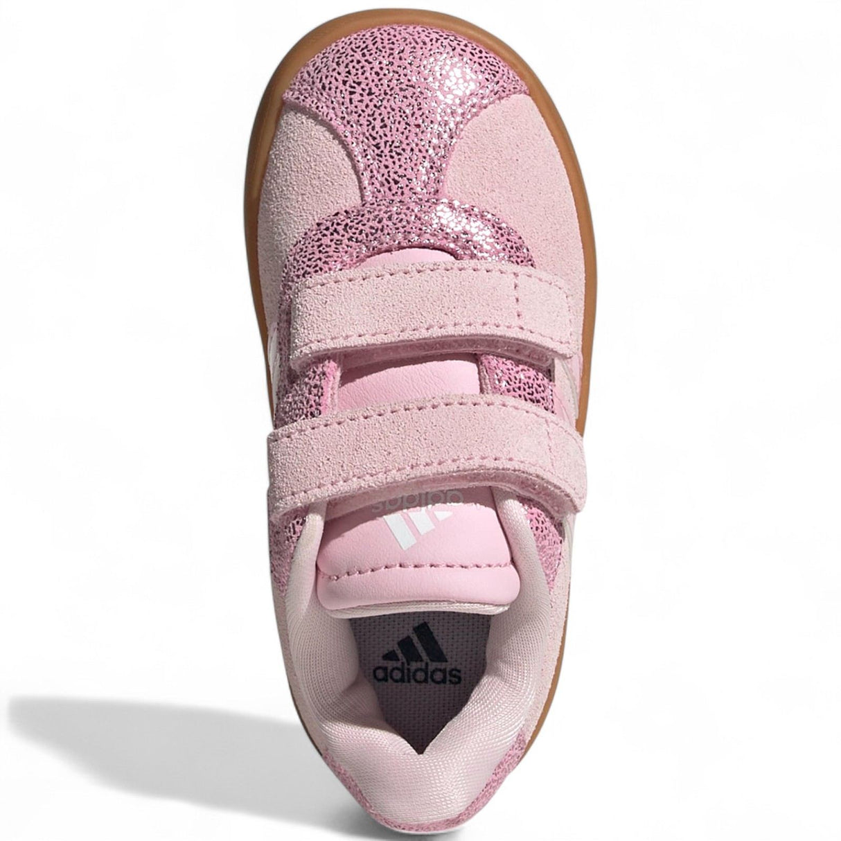 adidas VL Court 3.0 Kids 3-Stripe Court-Inspired Shoes Top Full View