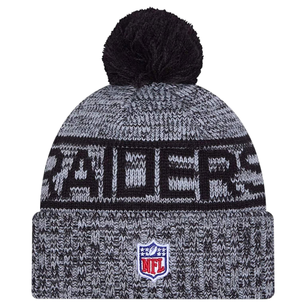 New Era NFL 25 Raiders Bobble Hat Black
