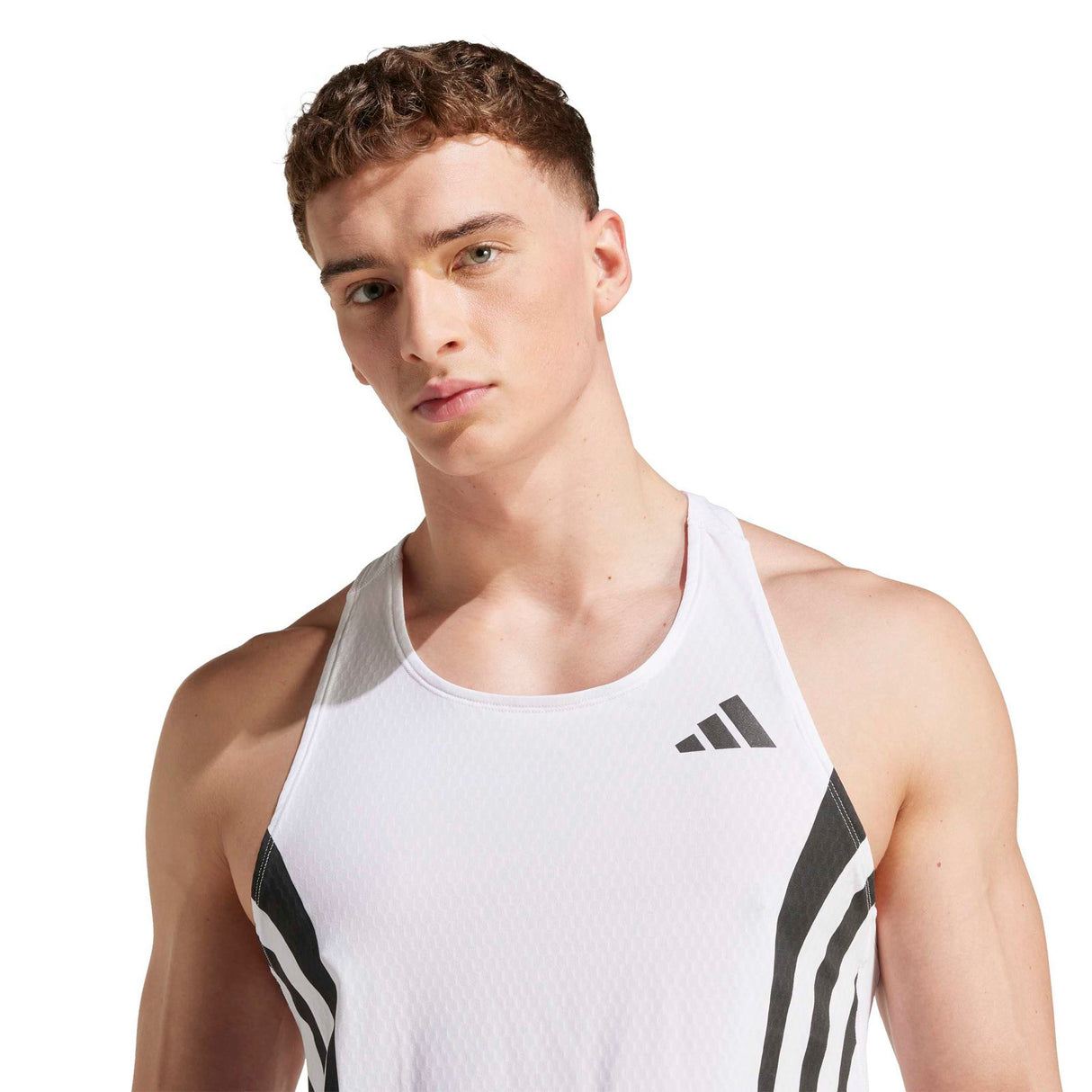 adidas ADIZERO A SGL Mens Vest White