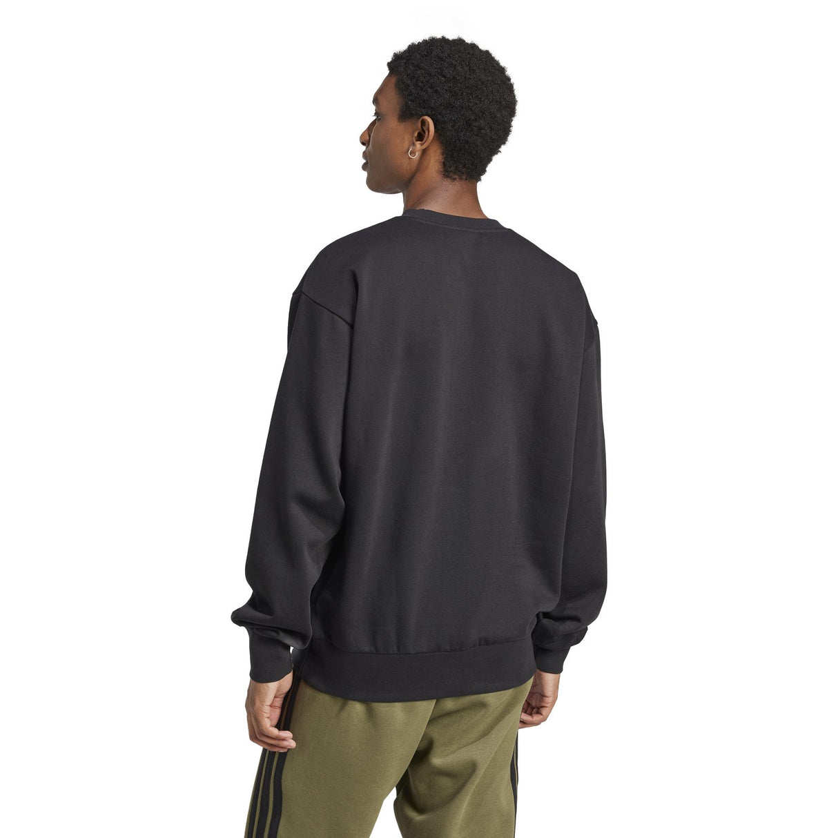 adidas FEELCOZY SWT Mens Crew Black