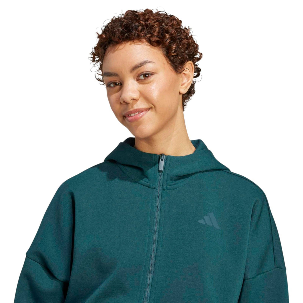 adidas Future Icons Small Logo Womens Full-Zip Hoodie