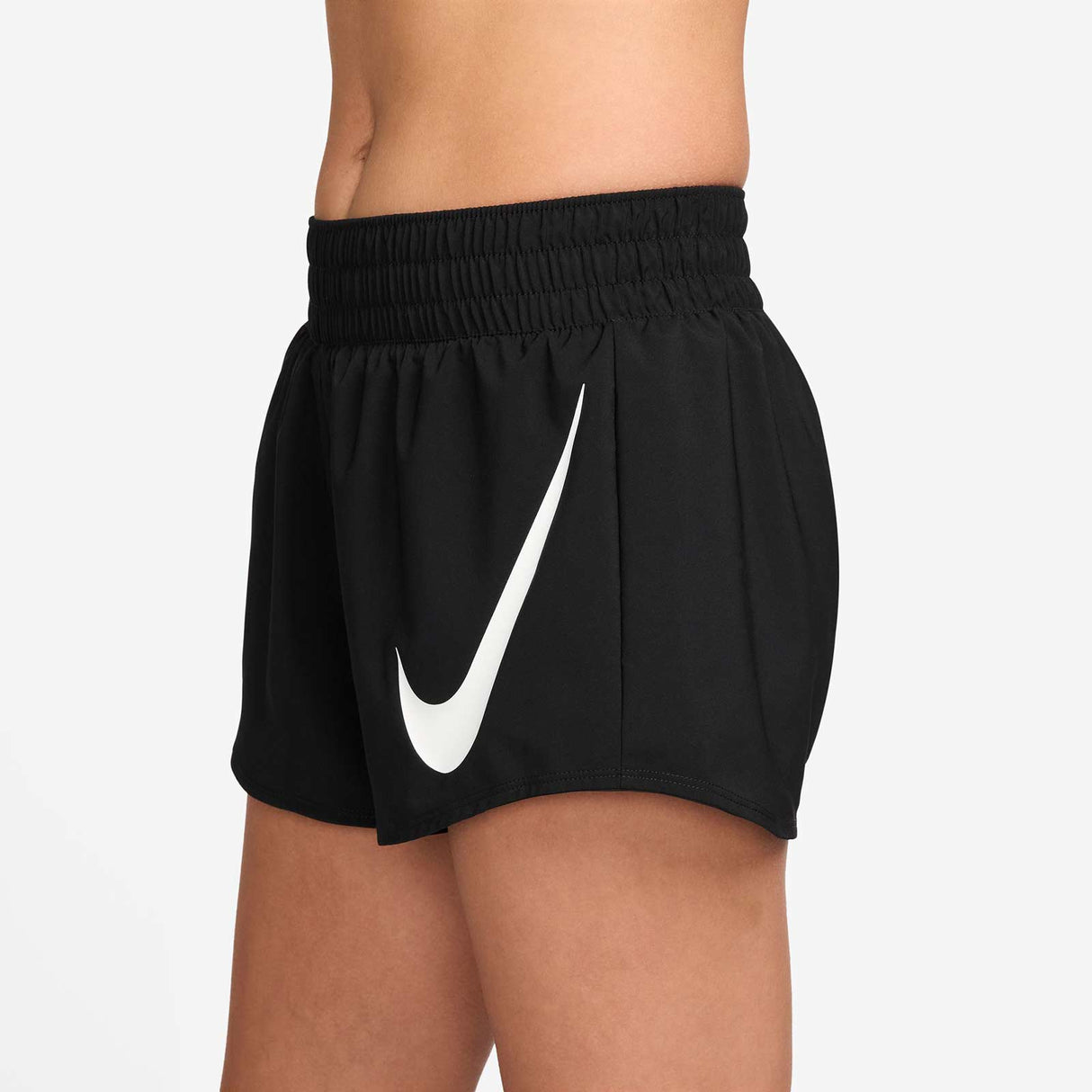 Nike One Swoosh Womens Dri-FIT Mid-Rise Loose 3" Brief-Lined Running Shorts